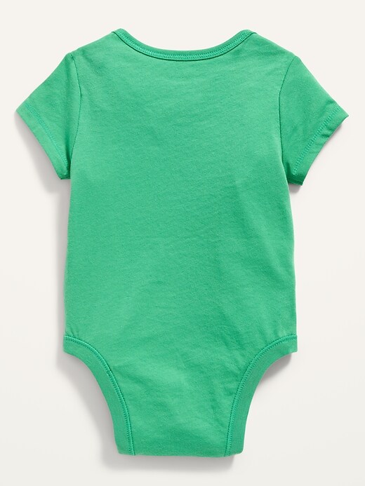 View large product image 2 of 2. Unisex Matching Graphic Short-Sleeve Bodysuit for Baby