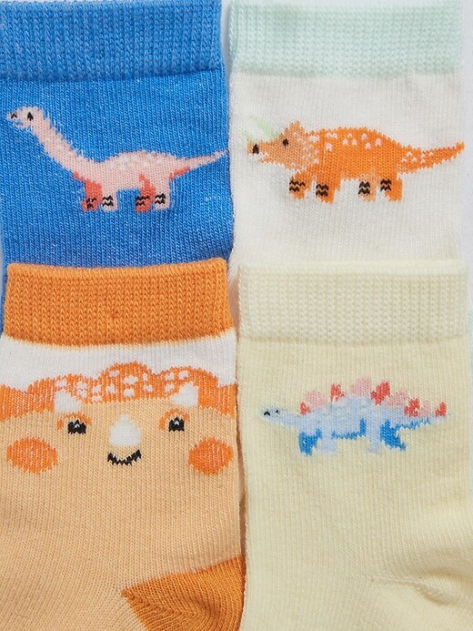 View large product image 2 of 2. Unisex Crew Socks 8-Pack for Toddler & Baby