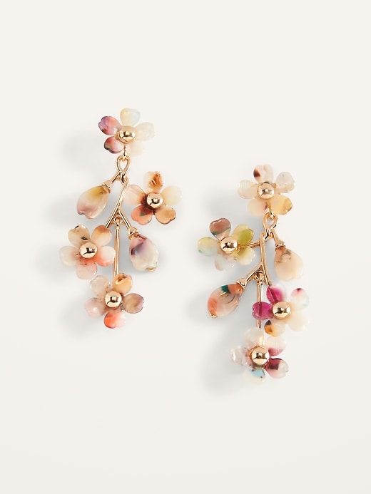 Flower Drop Earrings for Women | Old Navy