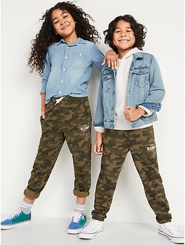 Old Navy Kids Size XS (5) Black Gender-Neutral Logo-Graphic Sweatpants NWT