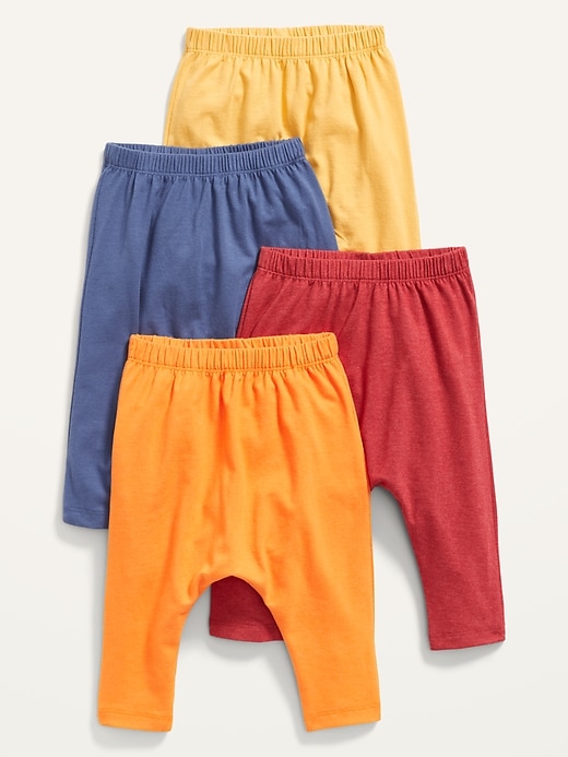 Unisex 4-Pack U-Shaped Jersey Pants for Baby