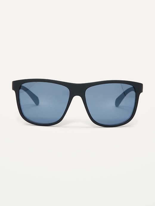 Old Navy Black Square-Frame Sunglasses for Men. 1