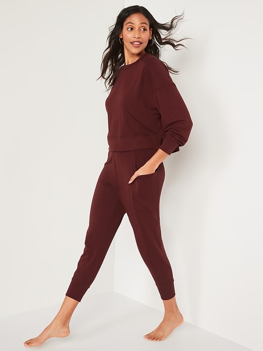 Image number 3 showing, High-Waisted Live-In Jogger Sweatpants