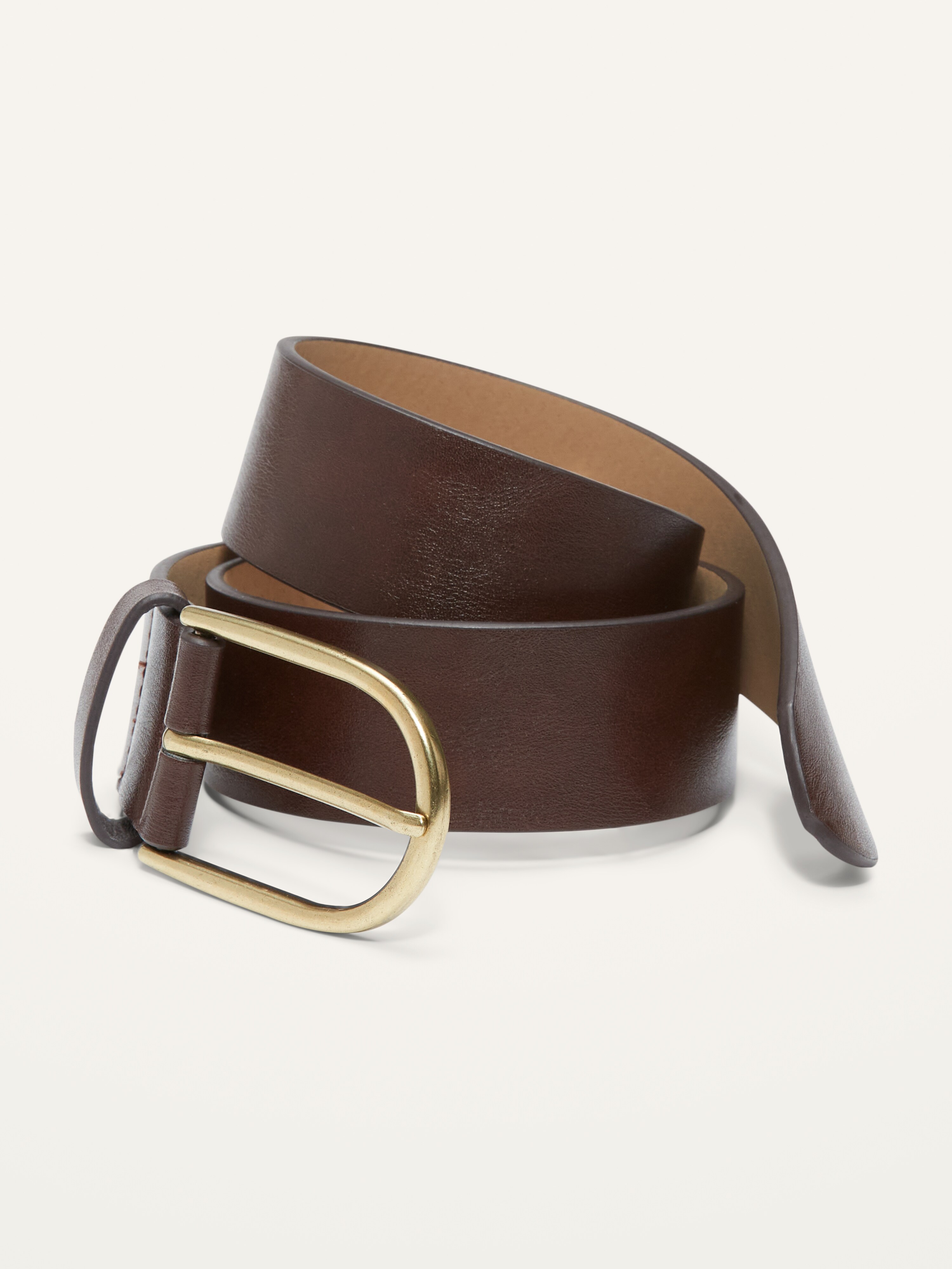 leather d ring belt
