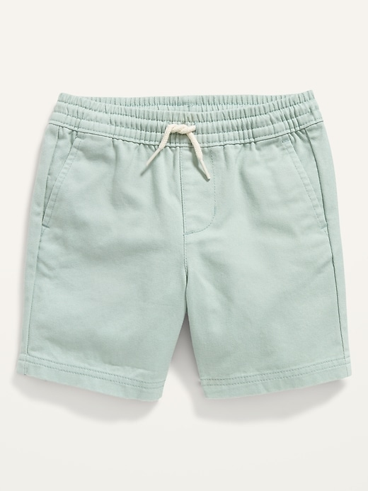 Old Navy Functional Drawstring Solid Twill Shorts for Toddler Boys. 1