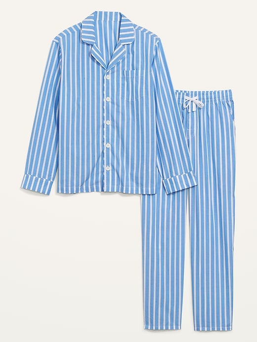 Old Navy Striped Poplin Pajamas Set for Men. 1