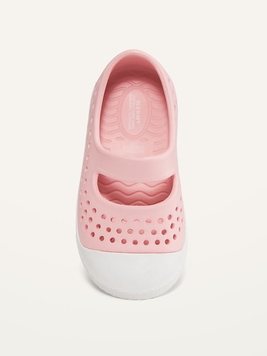 Perforated Mary-Jane Slip-On Shoes for Toddler Girls (Partially Plant-Based)
