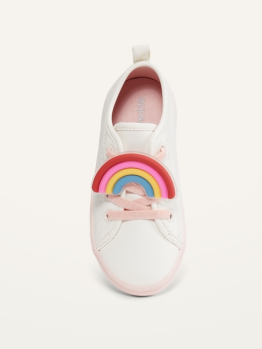 View large product image 2 of 4. Faux-Leather Slip-On Sneakers for Toddler Girls