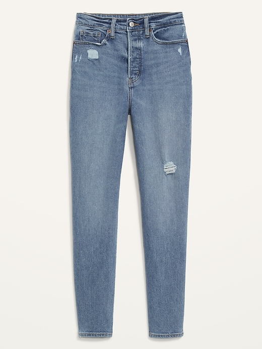 Image number 4 showing, Higher High-Waisted Button-Fly O.G. Straight Jeans for Women