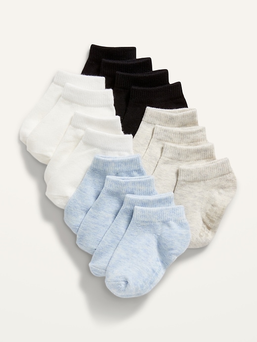 View large product image 1 of 1. Unisex Ankle Socks 8-Pack for Toddler & Baby