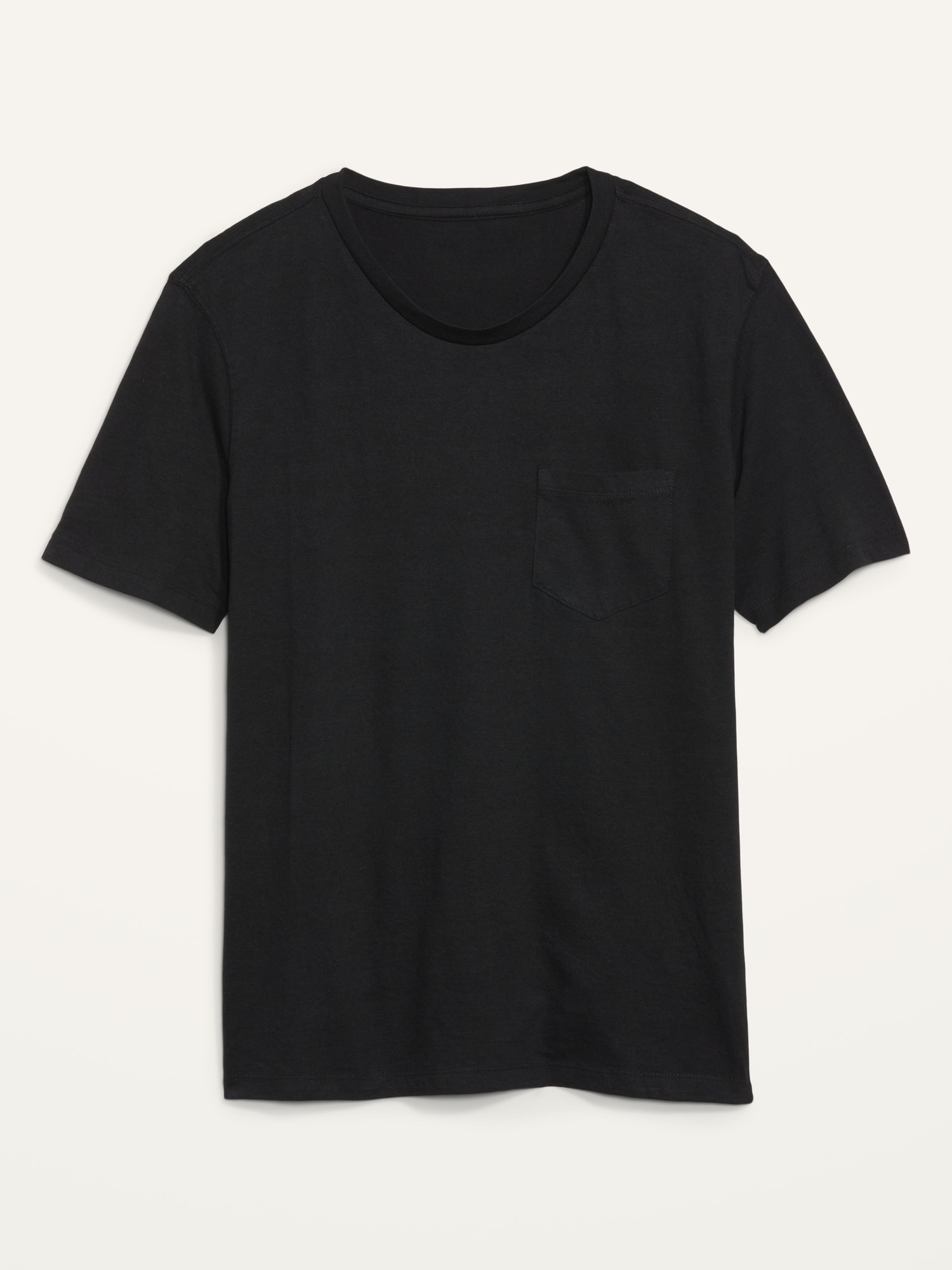 Soft-Washed Chest-Pocket Crew-Neck T-Shirt for Men