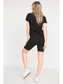 Image number 2 showing, High-Waisted Biker Shorts 6-Pack for Women -- 8-inch inseam