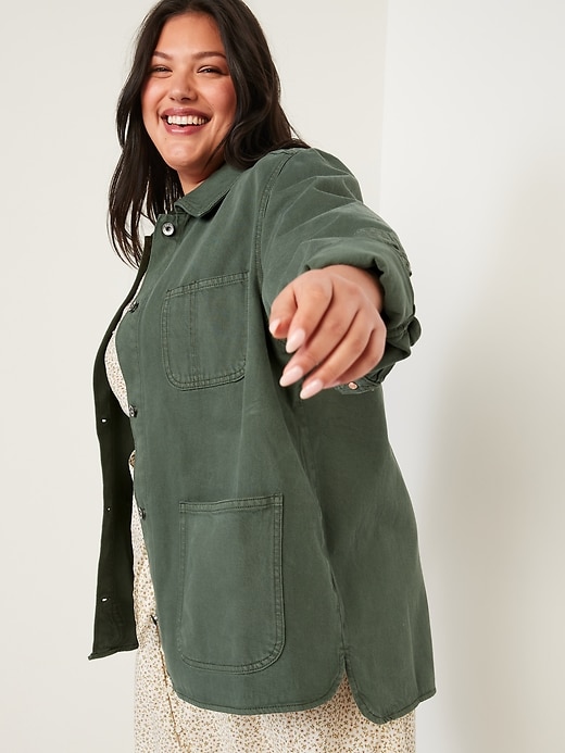 Image number 3 showing, Workwear Shacket for Women