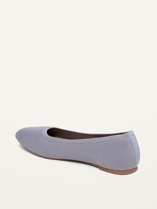 Image number 8 showing, Knit Almond-Toe Ballet Flats For Women