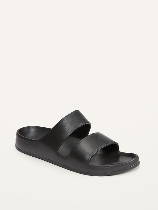 Image number 1 showing, Double-Strap Slide Sandals (Partially Plant-Based)