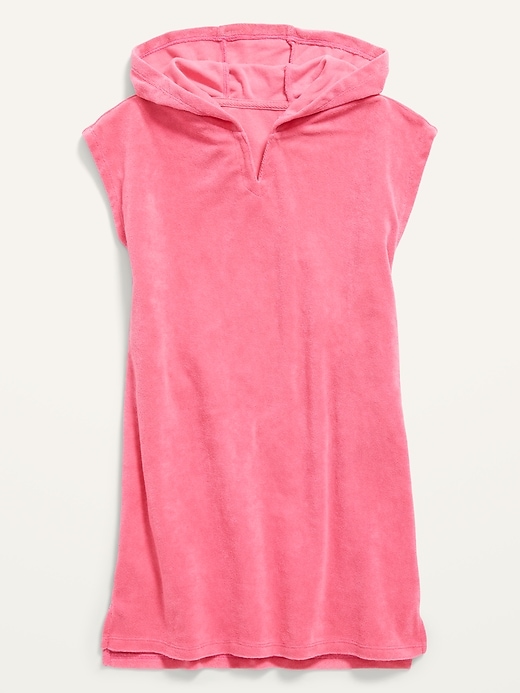 View large product image 1 of 2. Hooded Loop-Terry Swim Cover-Up for Girls