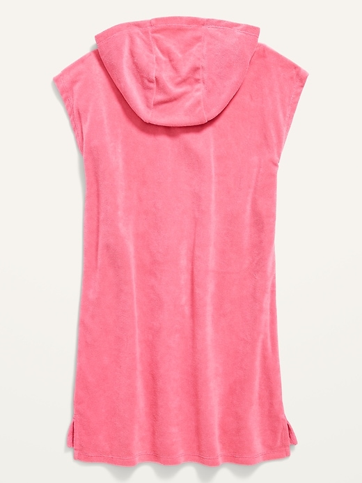 View large product image 2 of 2. Hooded Loop-Terry Swim Cover-Up for Girls