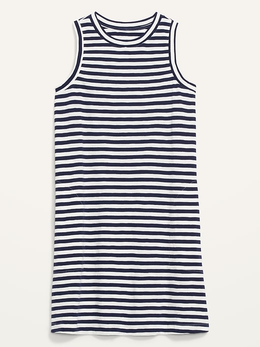 Image number 4 showing, Sleeveless Striped Mini Swing Dress for Women