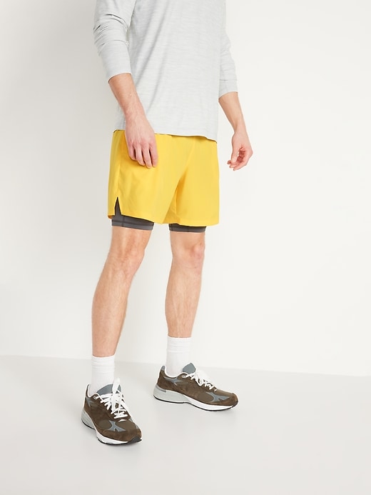 Oldnavy Go 2-in-1 Workout Shorts + Base Layer for Men -- 7-inch inseam