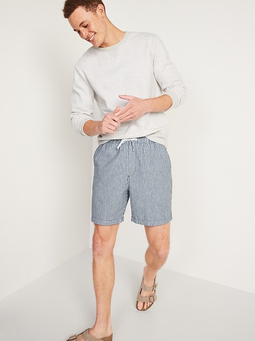 Image number 3 showing, Linen-Blend Jogger Shorts -- 7-inch inseam