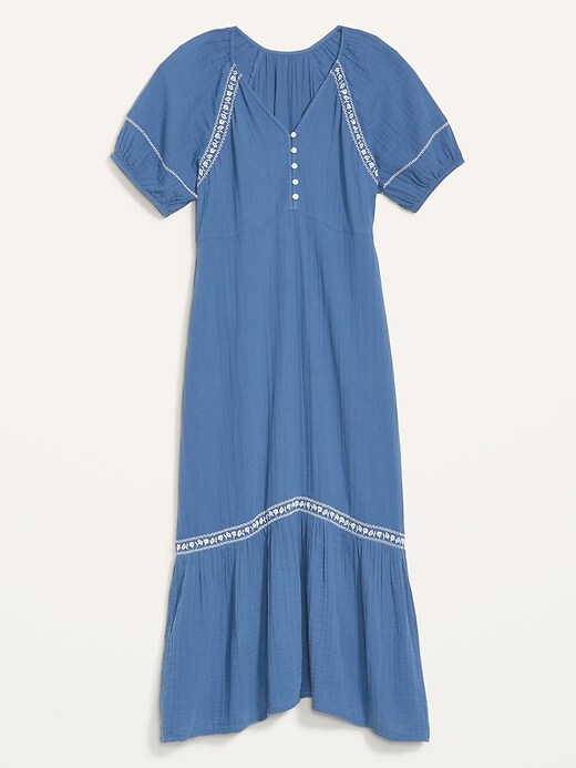 Image number 4 showing, Crinkle-Crepe Maxi Swing Dress for Women