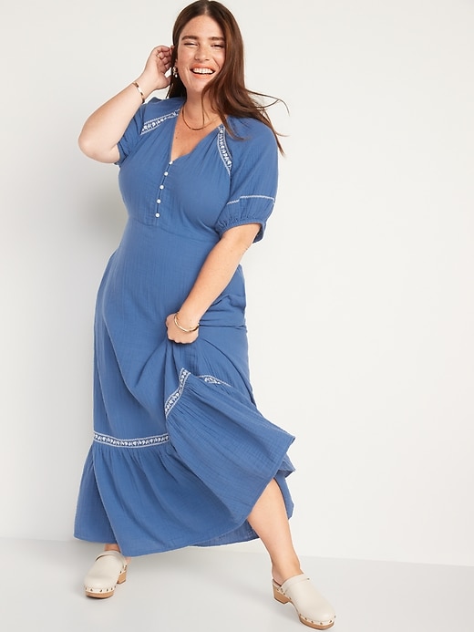 Image number 7 showing, Crinkle-Crepe Maxi Swing Dress