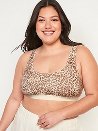 View large product image 6 of 7. Supima® Cotton-Blend Bralette Top