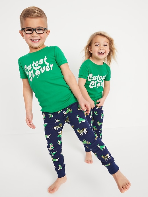 View large product image 1 of 4. Unisex Matching St. Patrick's Day Pajamas for Toddler & Baby