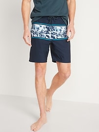 Old Navy Men's Printed Built-in Flex Board Shorts -- 8-Inch Inseam - - Size 30W