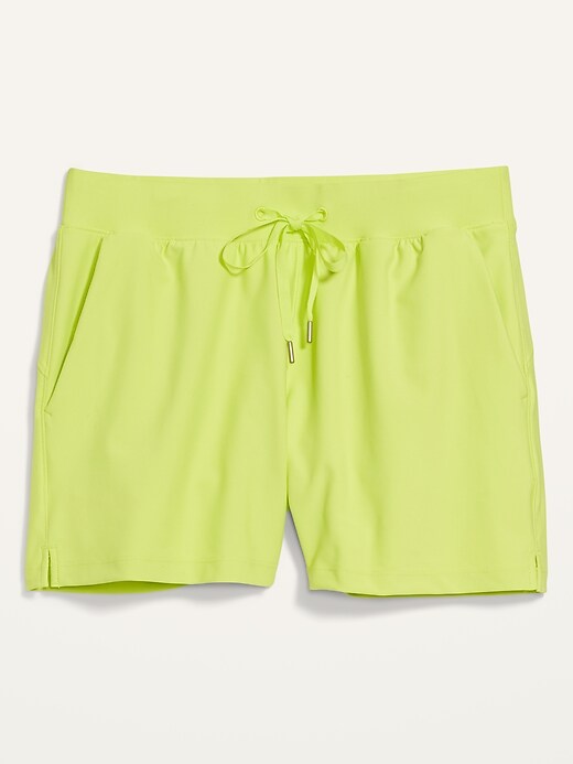 Image number 4 showing, High-Waisted PowerSoft Loose Shorts -- 3-inch inseam