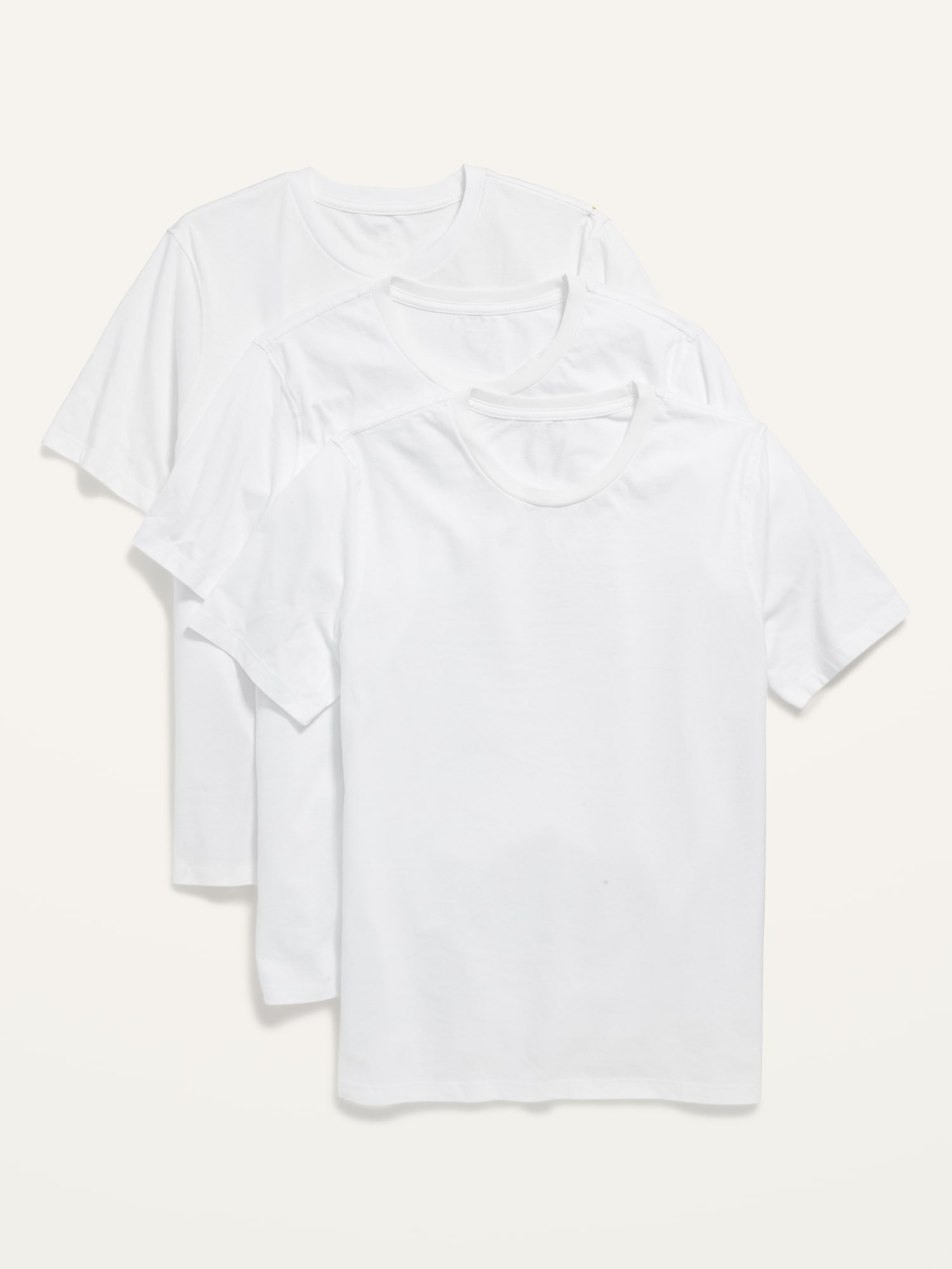 Old Navy Soft-Washed Crew-Neck T-Shirt 3-Pack white. 1