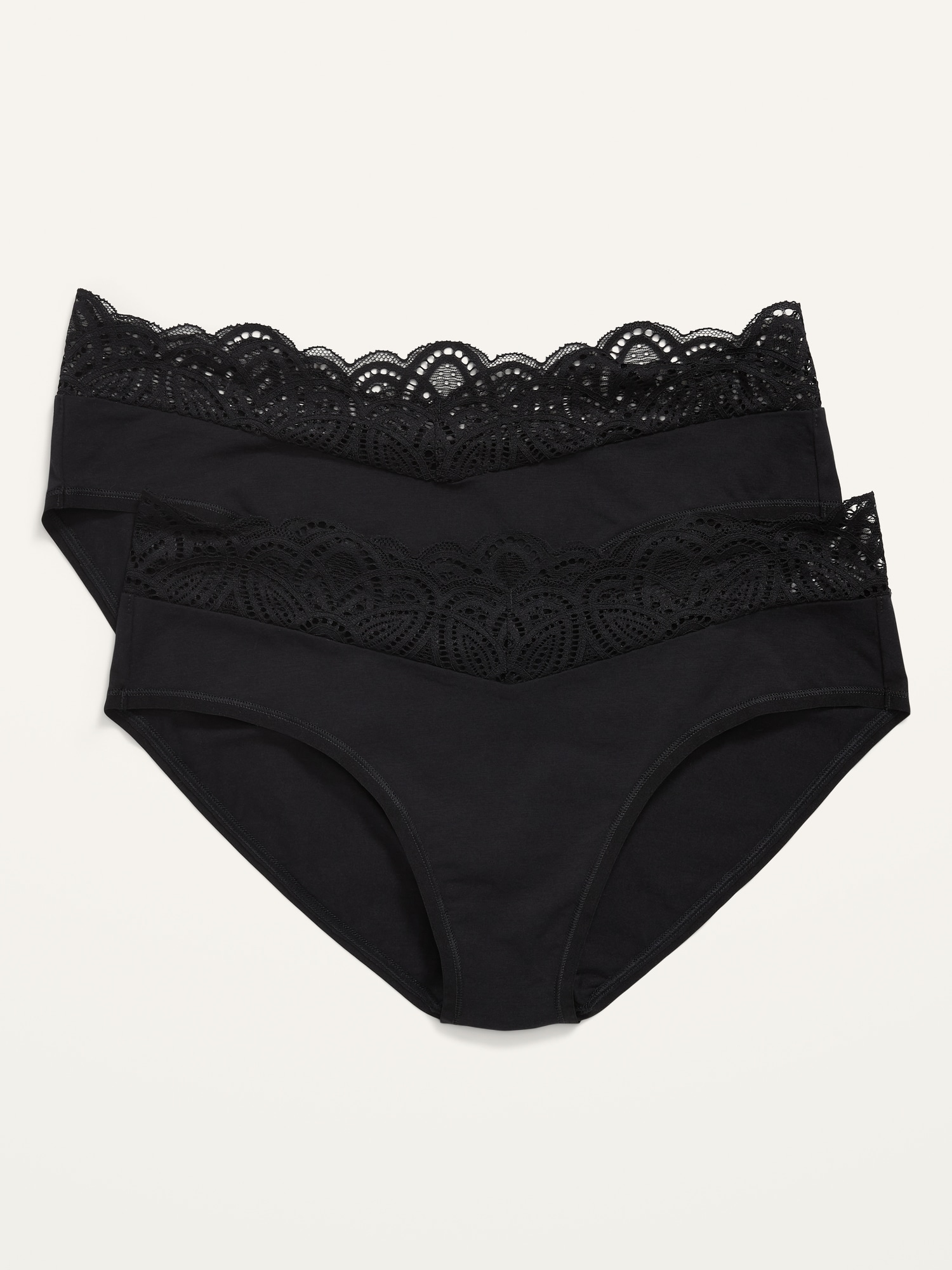 Buy Bambody Absorbent Bikini: Lace Hip Period Panties  Women's Protective  Underwear, 2 Pack: Black + Black, X-Small at