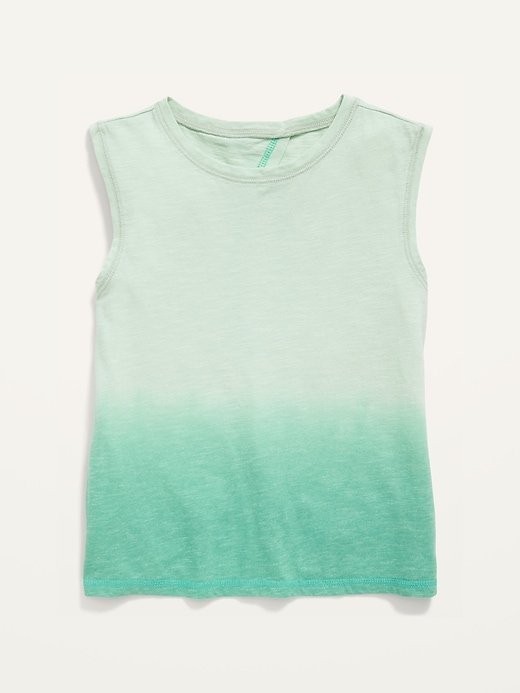 View large product image 1 of 1. Sleeveless Slub-Knit Cutout Twisted-Back Tank Top for Girls