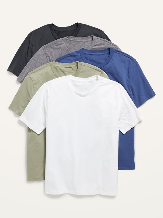 Old Navy - Soft-Washed Crew-Neck T-Shirt 5-Pack for Men