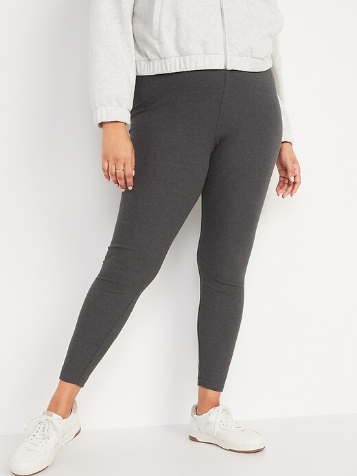 Old Navy High-Waisted Rib-Knit Leggings For Women. 1