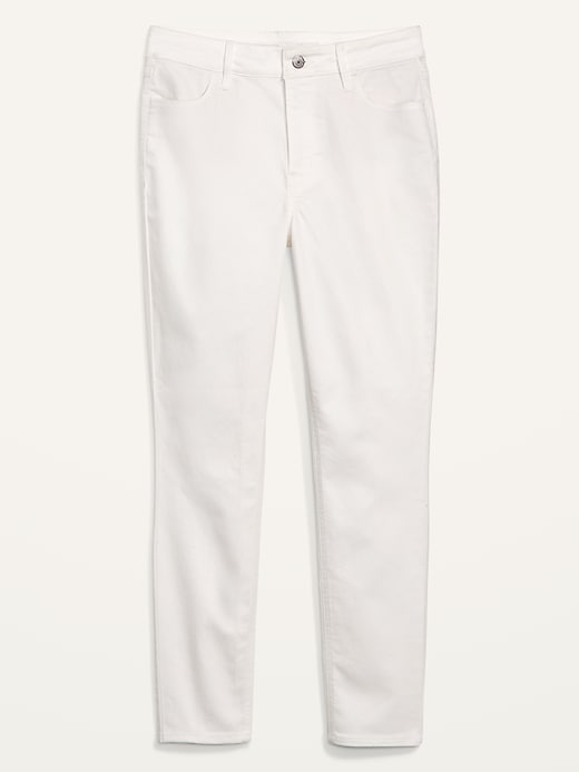 Image number 4 showing, High-Waisted Super Skinny White Ankle Jean for Women