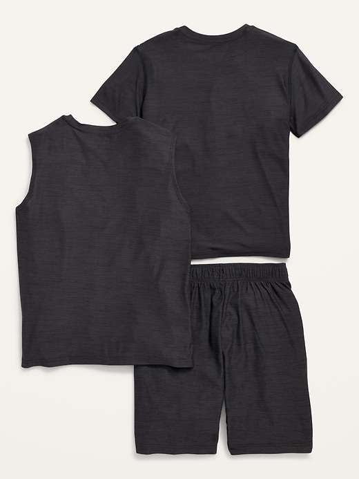 View large product image 2 of 2. Breathe ON T-Shirt, Tank Top & Shorts 3-Pack for Boys