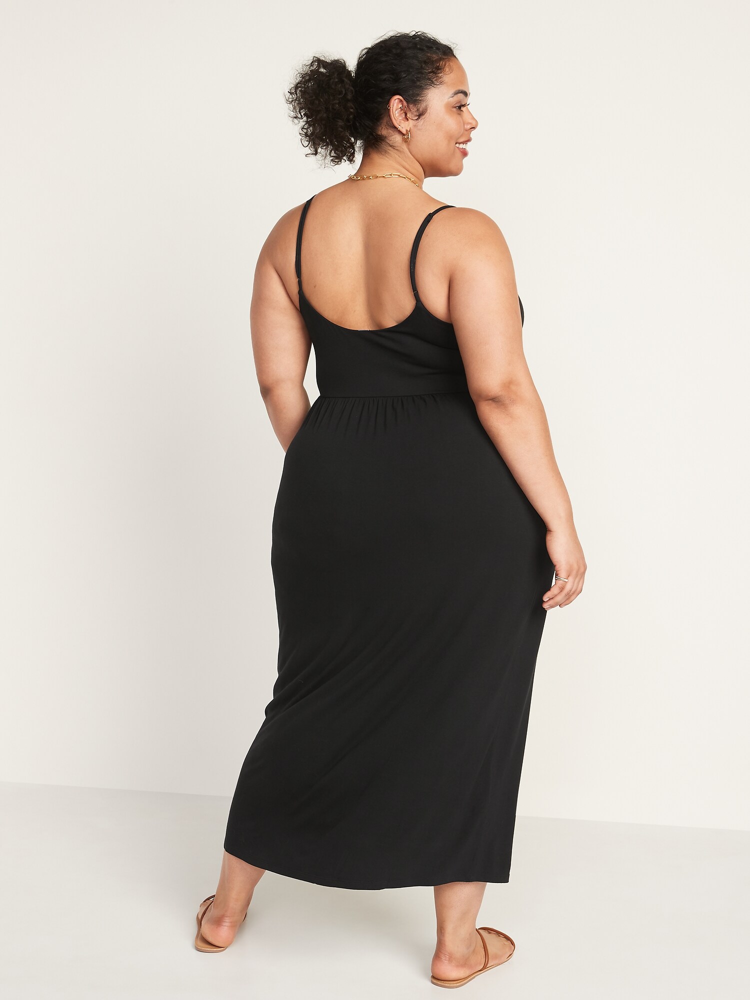 Flare Soft Jersey-Knit Midi Sundress 