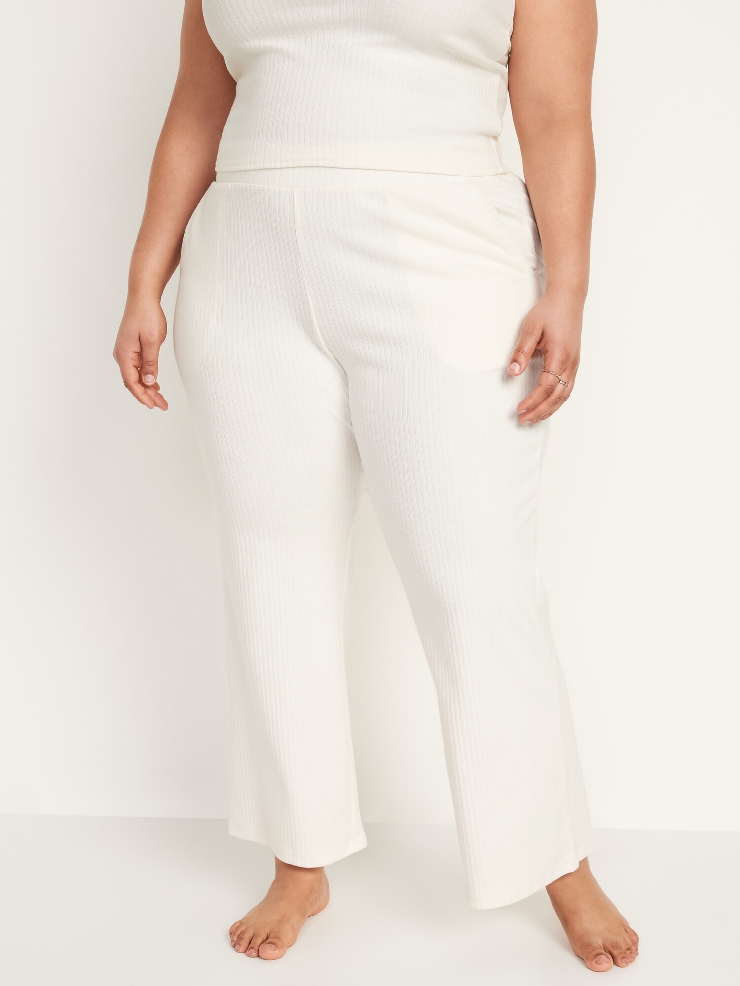 Old Navy Extra High-Waisted PowerSoft Rib-Knit Super Flare