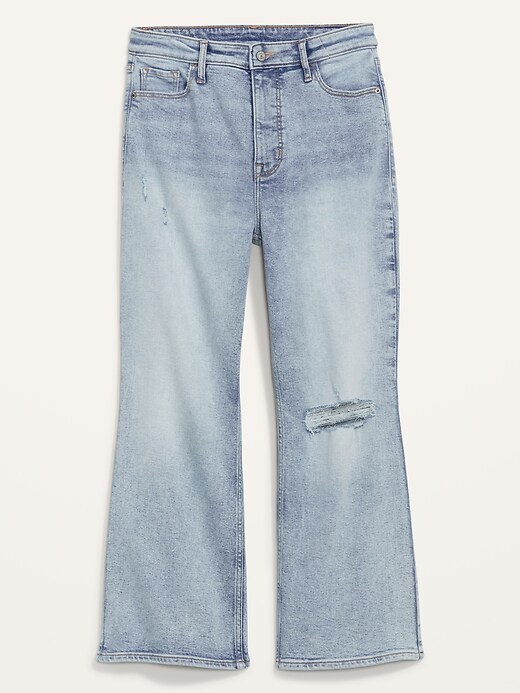 Image number 4 showing, Higher High-Waisted Crop Flare Jeans for Women