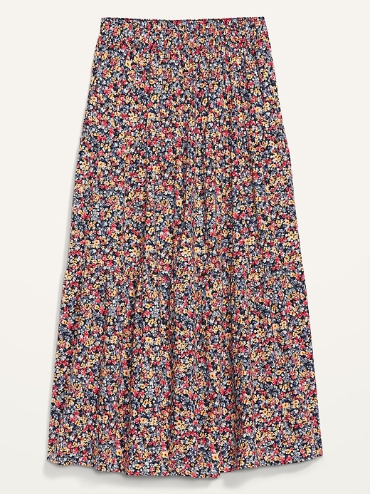 Image number 4 showing, Tiered Floral-Print Maxi Skirt for Women