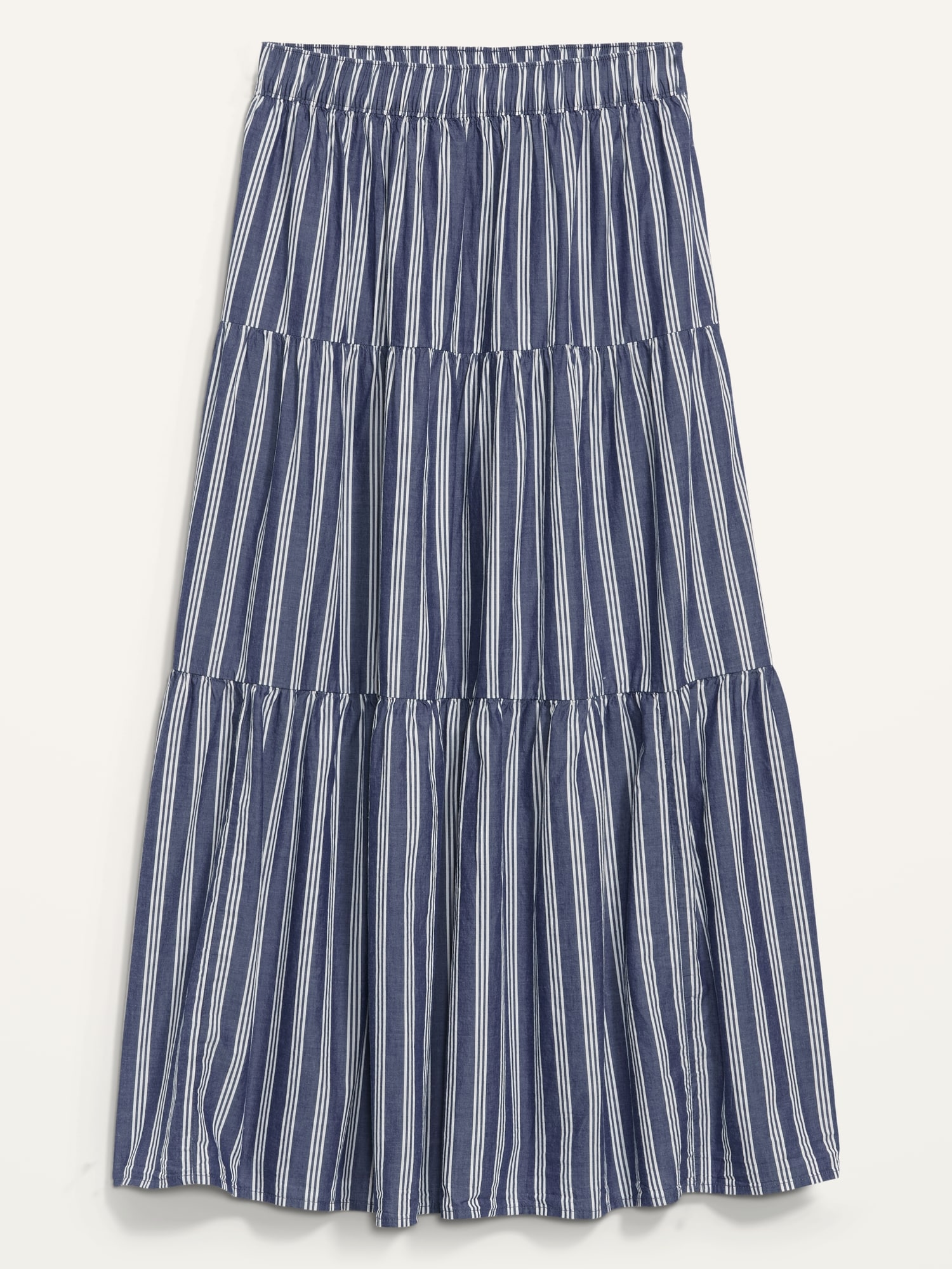 Tiered Striped Maxi Skirt | Old Navy