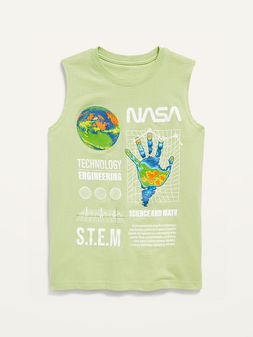 View large product image 1 of 1. Licensed Graphic Gender-Neutral Sleeveless T-Shirt for Kids