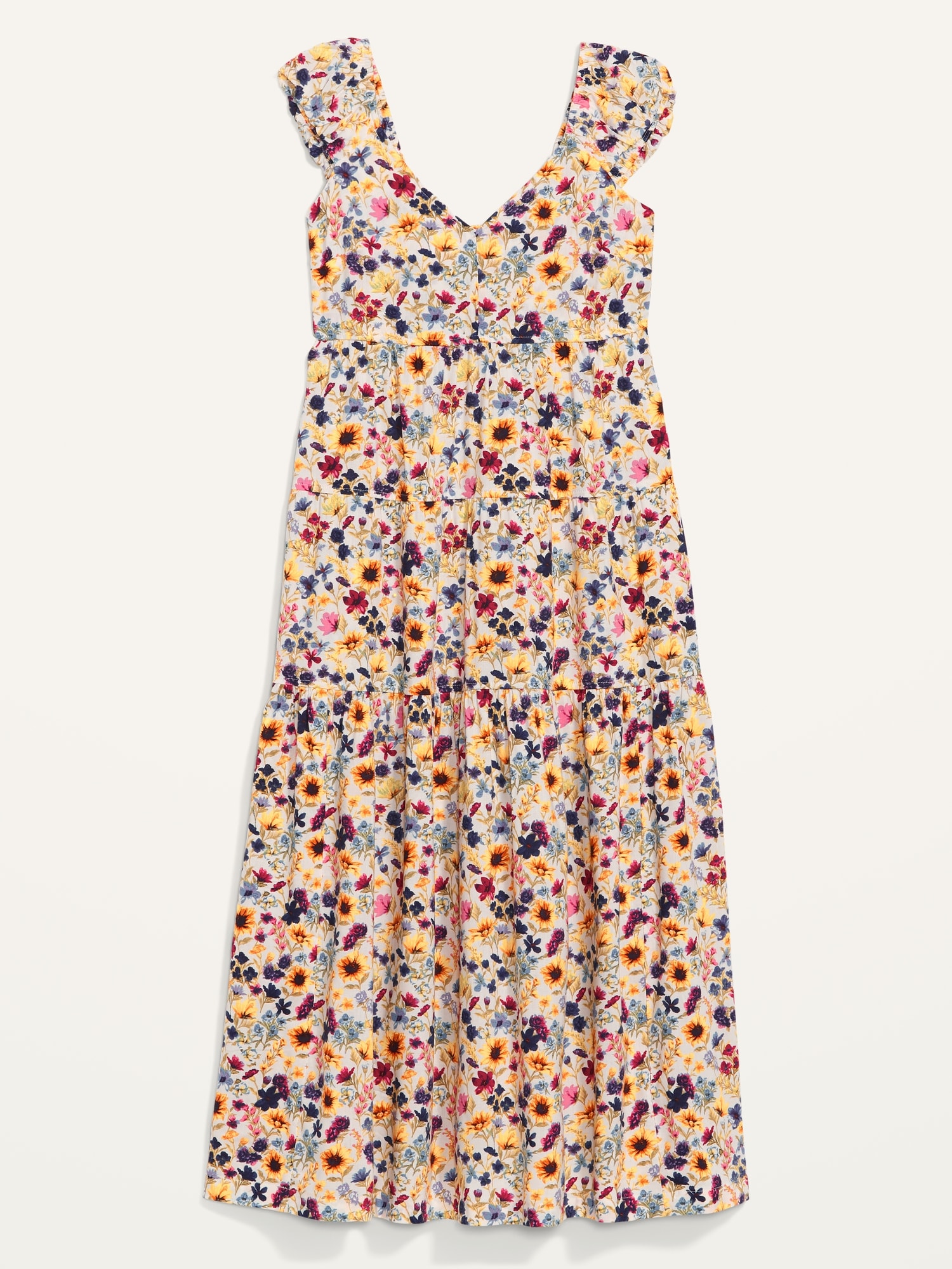 Tiered AllDay Fit & Flare Maxi Dress for Women Old Navy