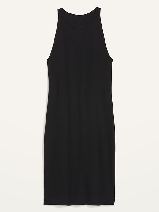 Image number 4 showing, Fitted Sleeveless Rib-Knit Mini Dress
