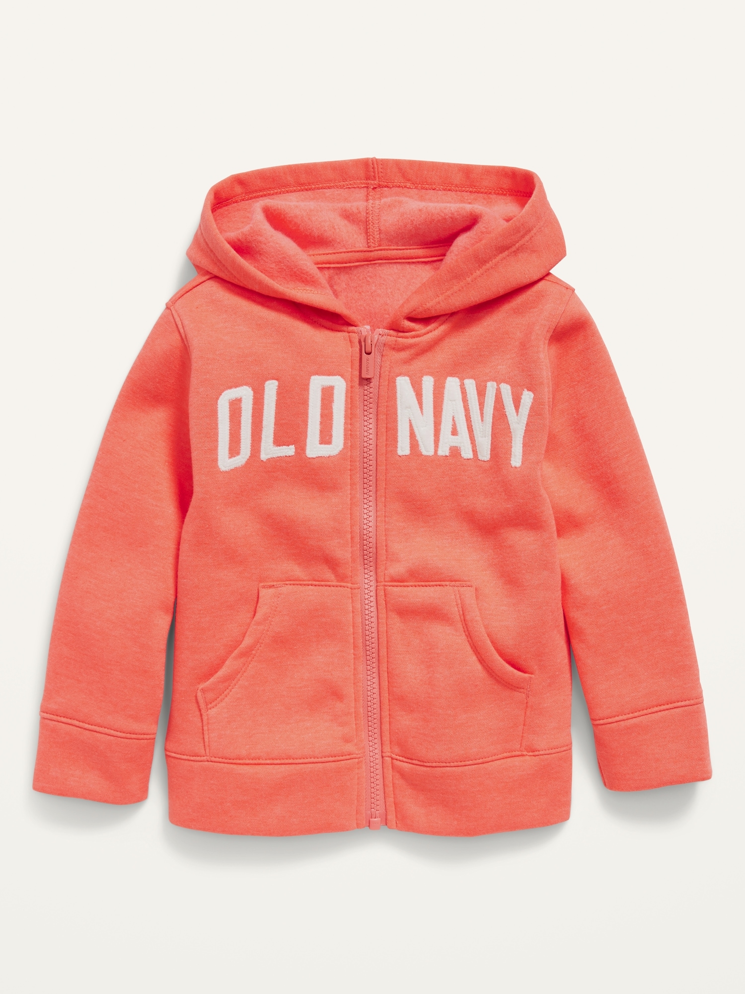 Old Navy Logo-Graphic Unisex Zip-Front Hoodie for Toddler orange. 1