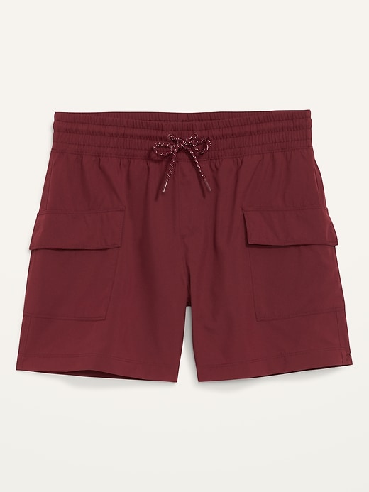 Image number 4 showing, High-Waisted StretchTech Cargo Shorts -- 5-inch inseam