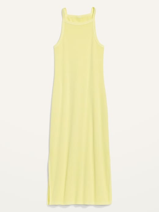 Image number 4 showing, Fitted Rib-Knit Midi Cami Dress