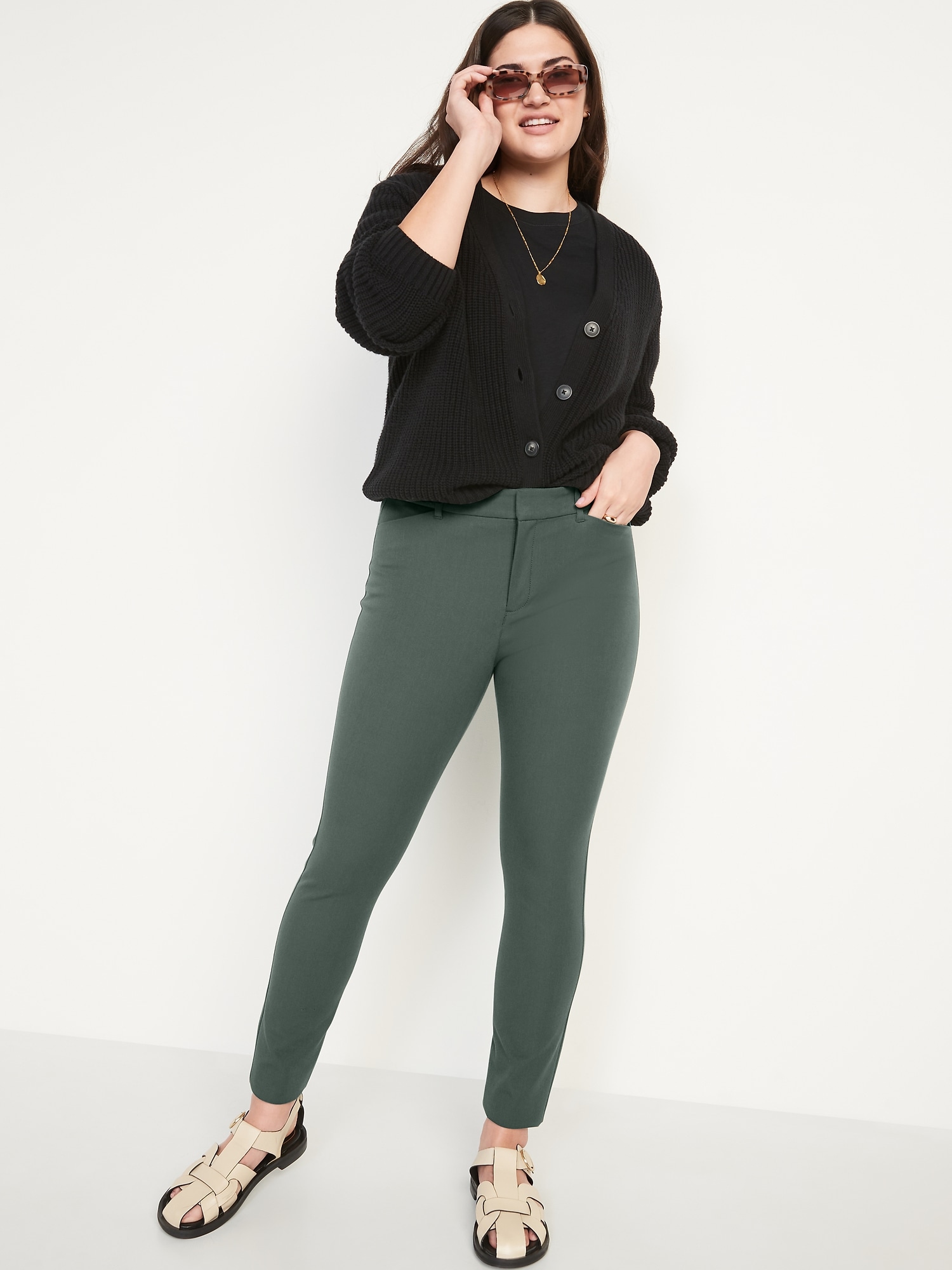 High-Waisted Pixie Full-Length Pants for Women | Old Navy