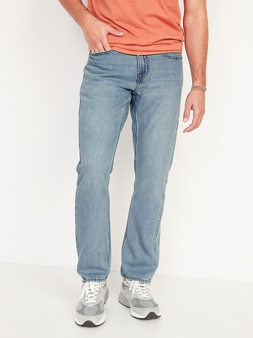View large product image 2 of 3. Wow Straight Non-Stretch Jeans 2-Pack